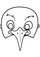 Desenho de máscara de Albatroz