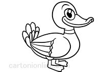 Desenho de Patos no estilo de desenho animado