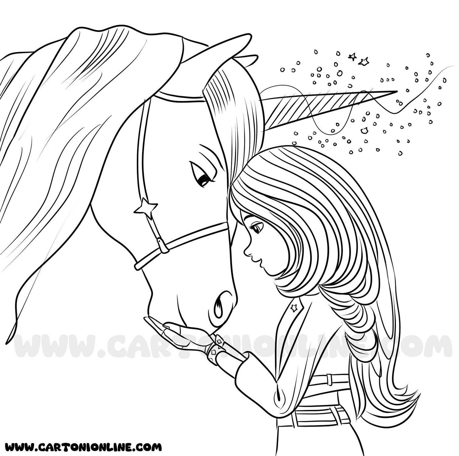 Coloriage 05 de Unicorn Academy à imprimer et colorier