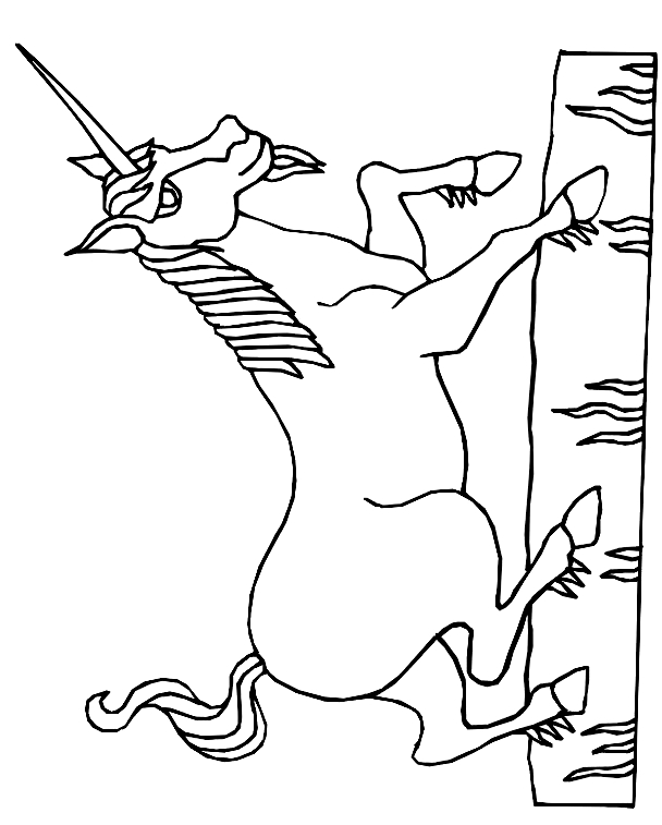 Drawing 11 from Unicorns coloring page to print and coloring