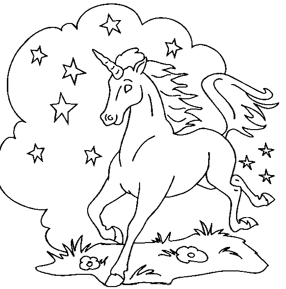 Disegno 17 di unicorni da stampare e colorare