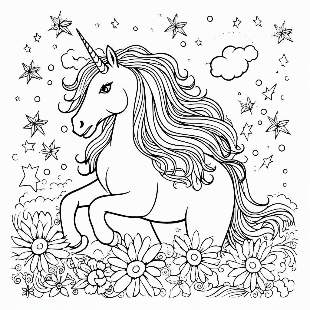 Disegno unicorno 20 di unicorno da stampare e colorare