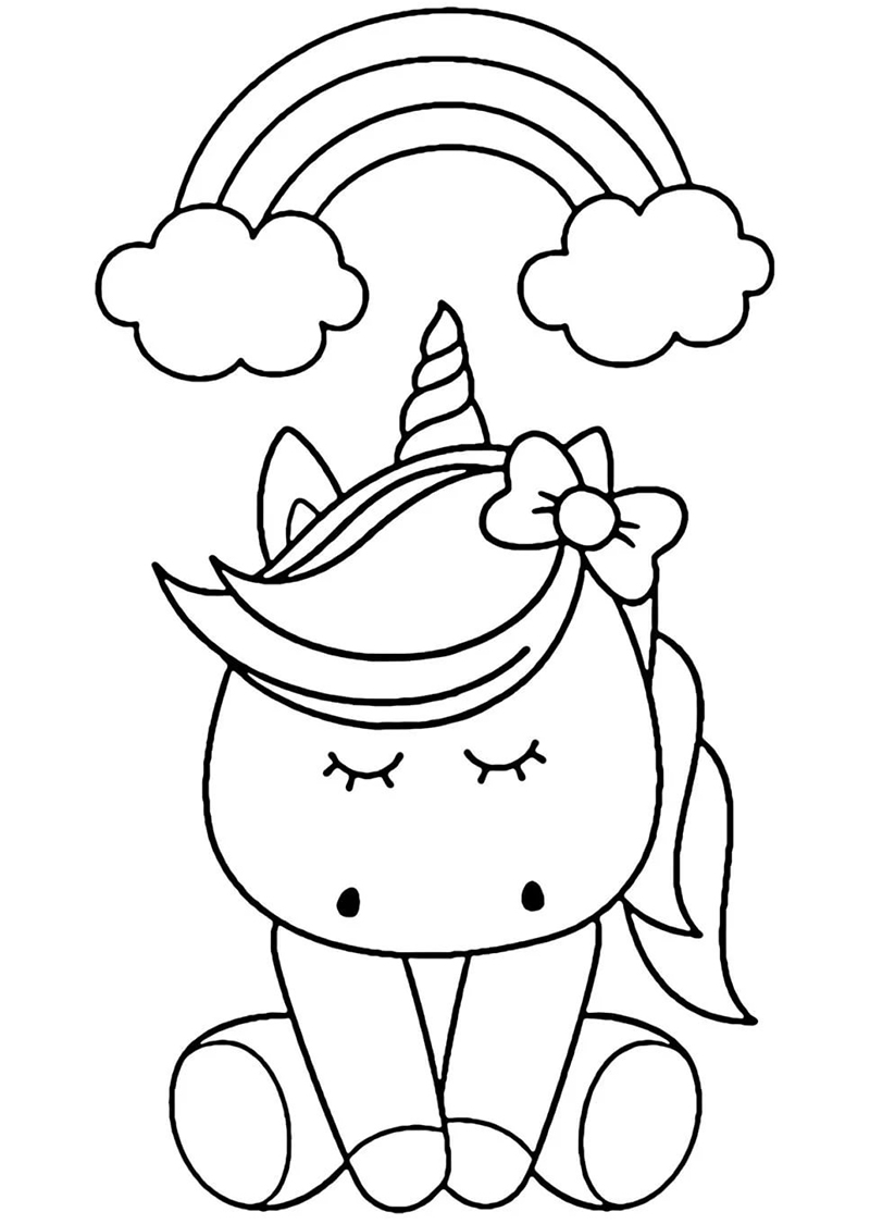 unicorn 35  coloring page to print and coloring