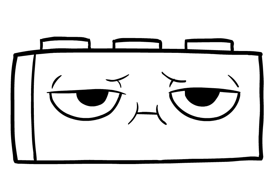 Drawing of Richard the friend of Unikitty to print and color