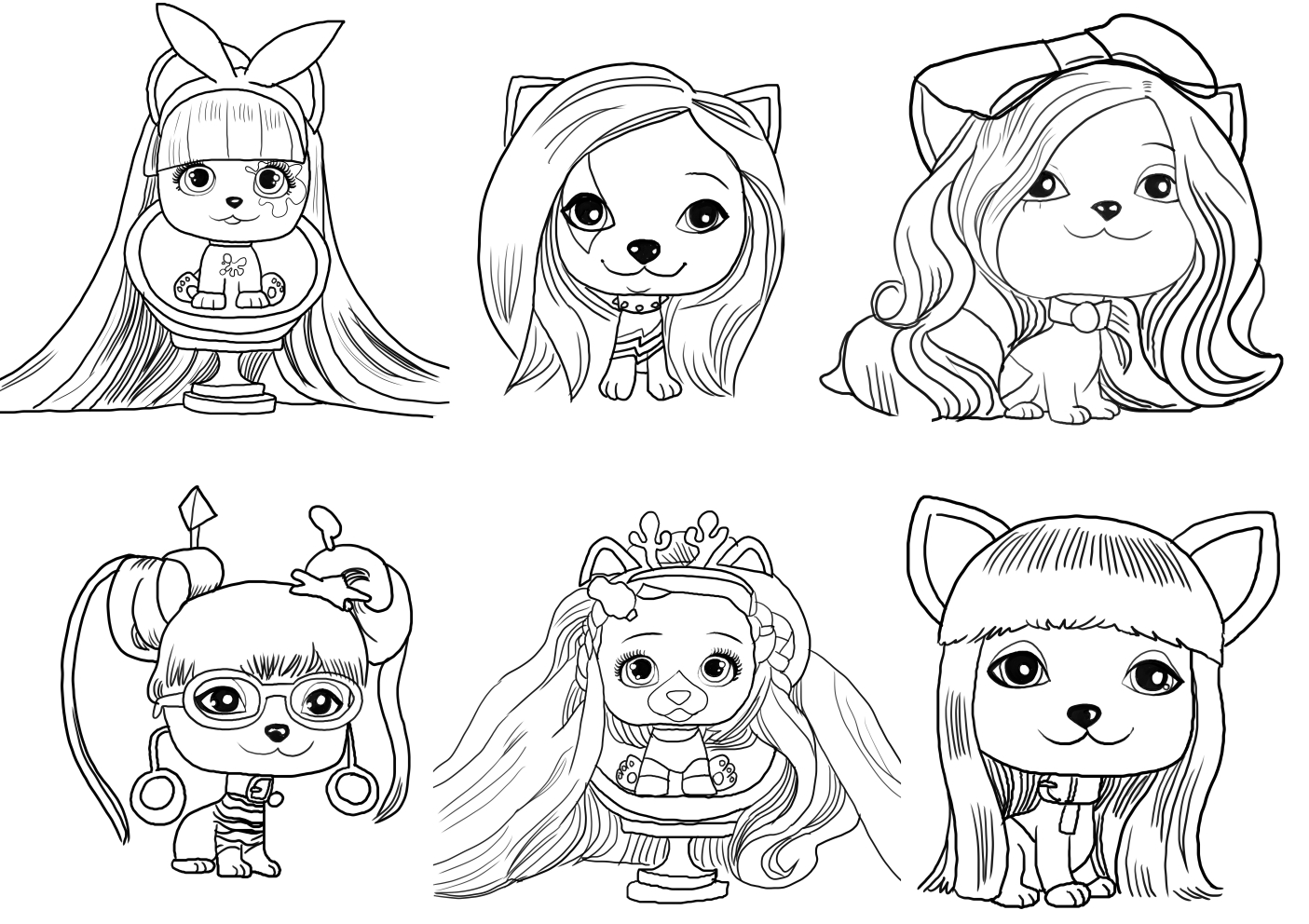 Coloriage de Vip Pets de Vip Pets  imprimer et colorier