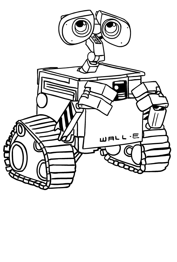 صفحة تلوين Wall-e للطباعة واللون