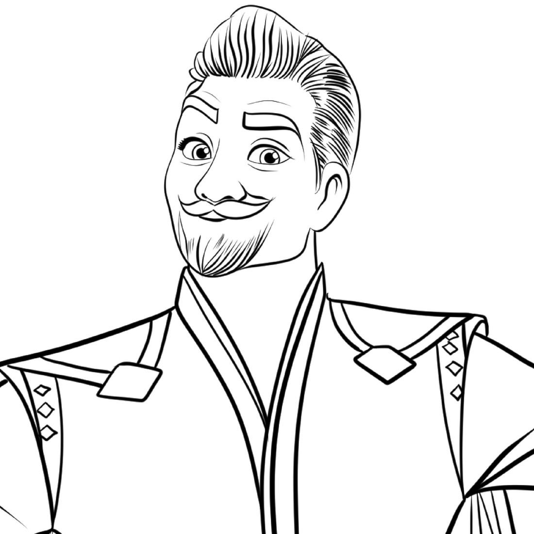 Magnificent King from Wish (Walt Disney Pictures) coloring page to print and color