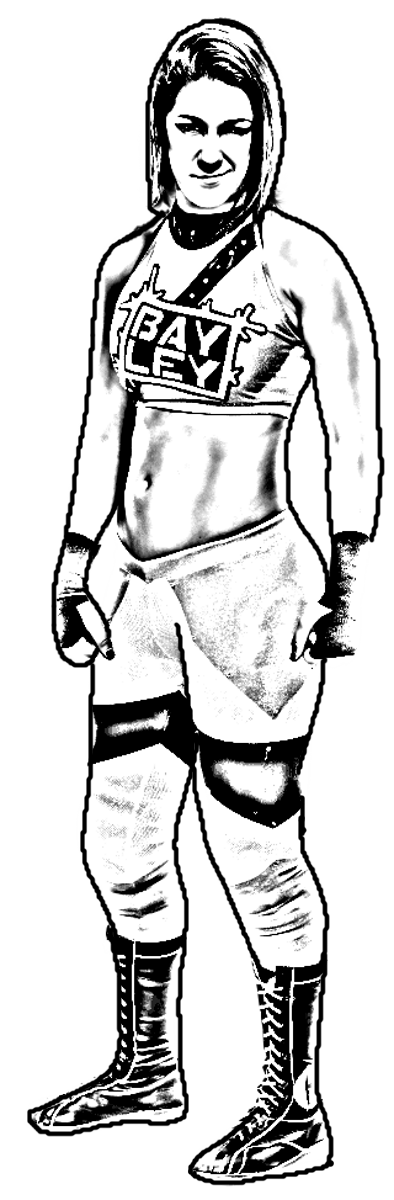 Dibujo de Bayley Heel de WWE (World Wrestling Entertainment) para imprimir y colorear