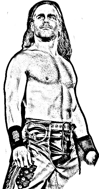 Dibujo de Shawn Michaels de WWE (World Wrestling Entertainment) para imprimir y colorear