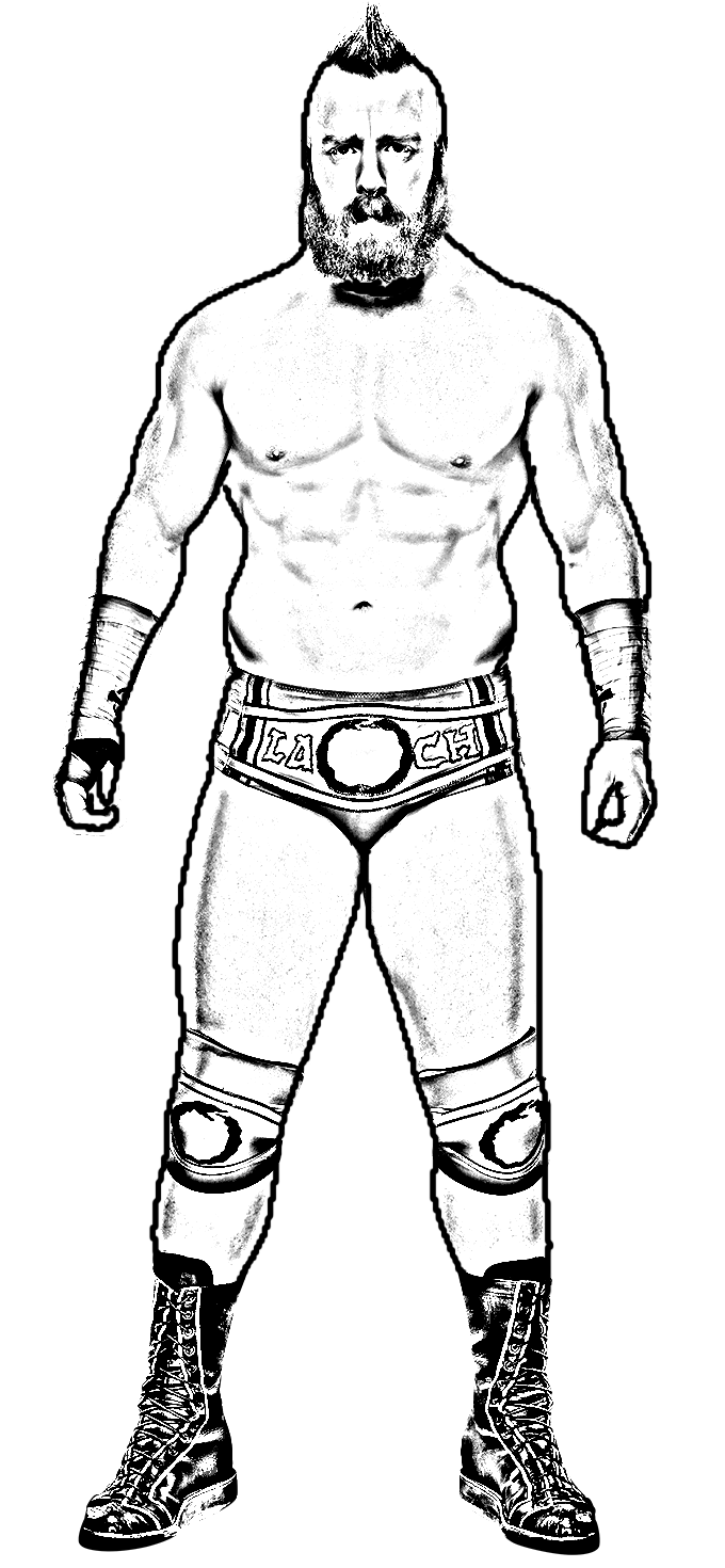 Dibujo de Sheamus de WWE (World Wrestling Entertainment) para imprimir y colorear