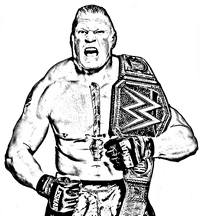 WWE (World Wrestling Entertainment) coloring page