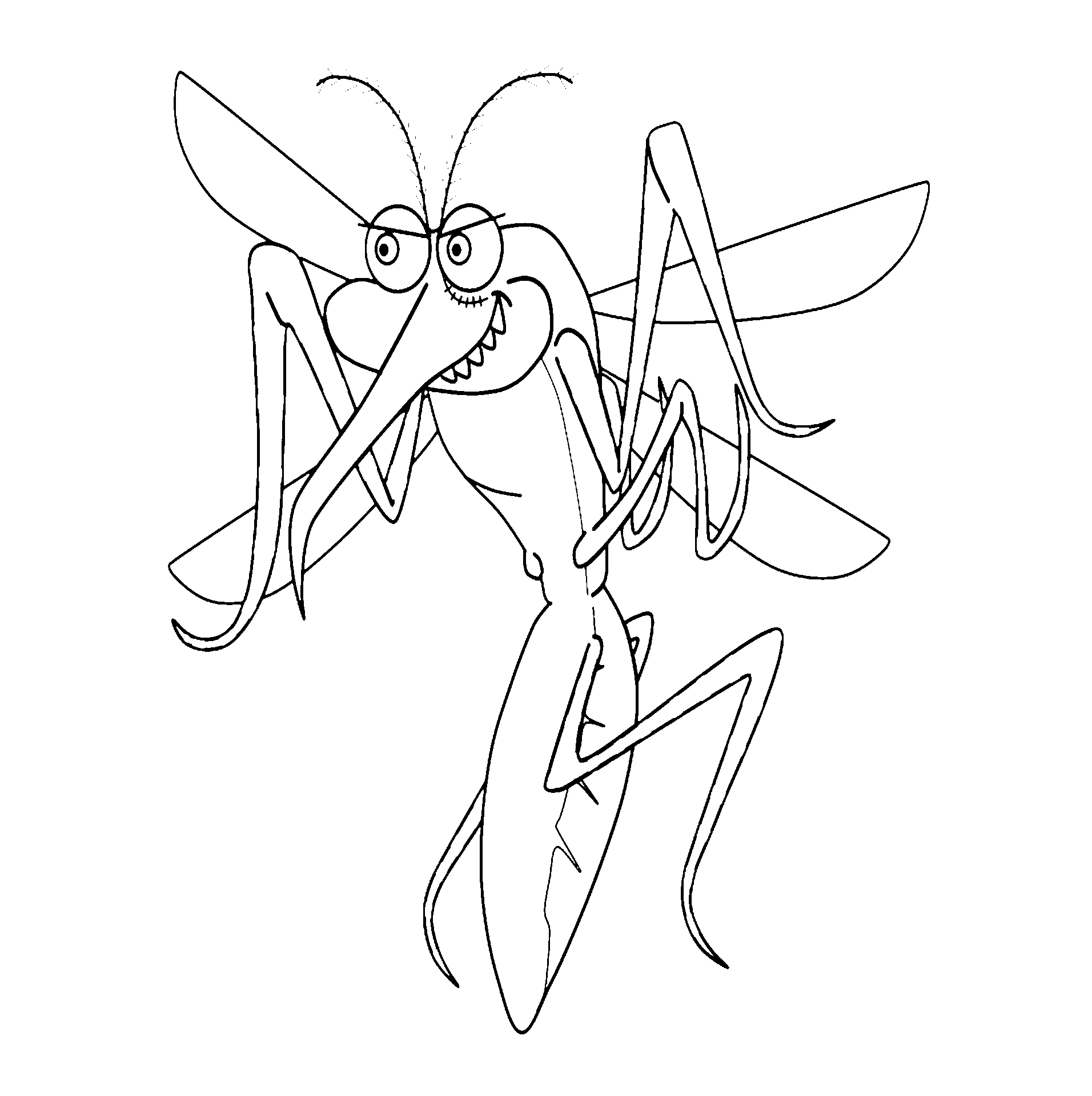 Dibujo de Mosquito para colorear