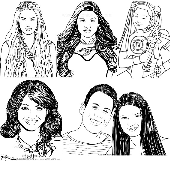 Coloring pages on TV series