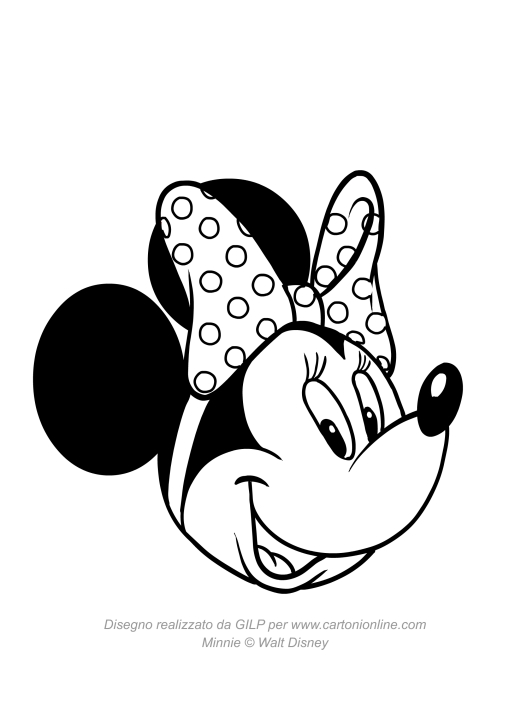 Minnie Mouse tegninger til fargelegging