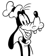 Goofy színező oldalak