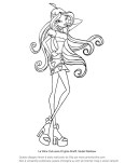 Flora delle Winx coloring page to print and color
