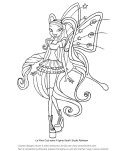 Winx Star coloring page to print and color