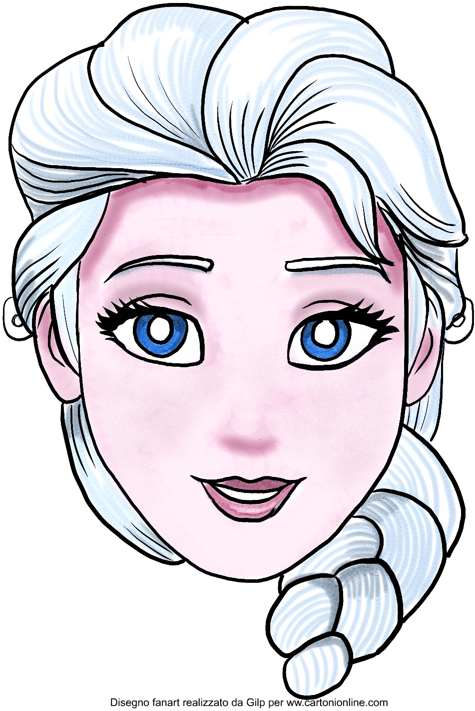 Máscara de Elsa (congelada)