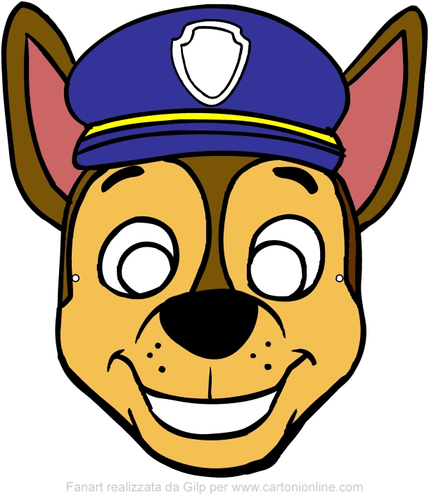 Chase mask (Paw Patrol) to be cut out