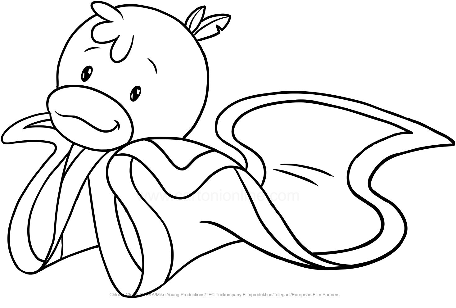 Drawing Lovely Carrot (Chloe's Closet) coloring pages printable for kids