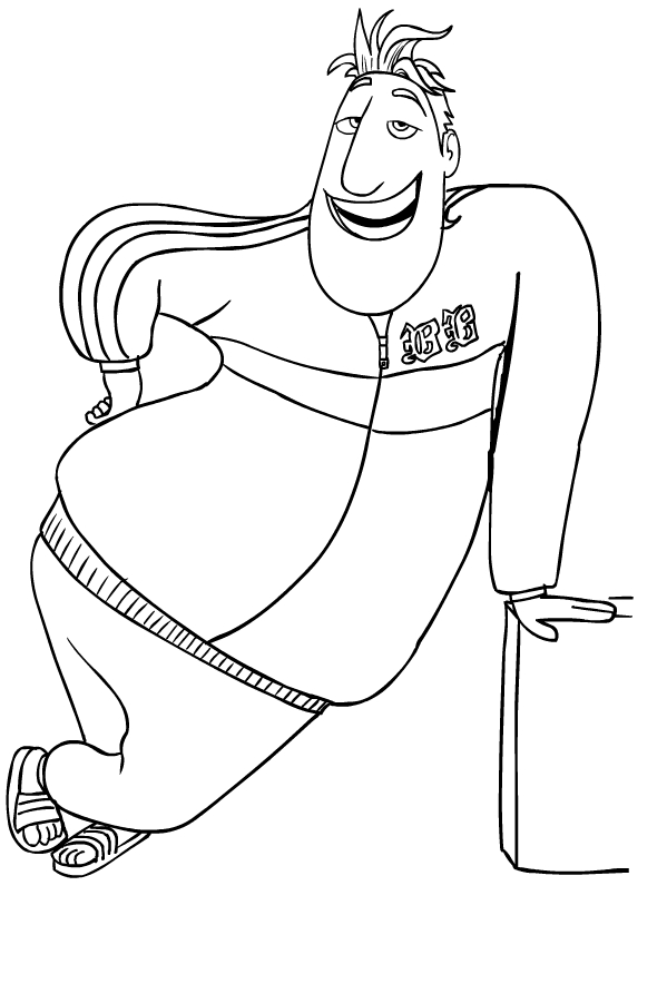 Drawing of Baby Brent di Cloudy with a Chance of Meatballs coloring page