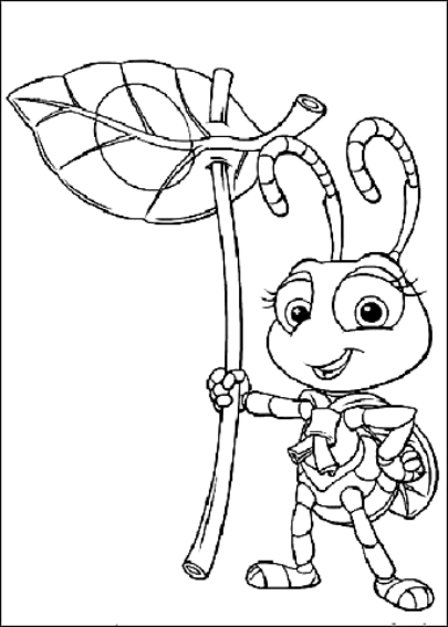 Drawing Dot (A Bug's Life) coloring pages printable for kids