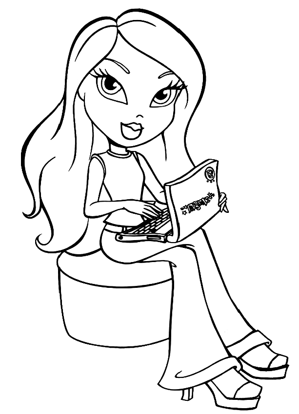 Drawing of the Bratz to print and coloring
