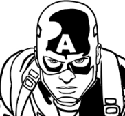 Drawing Capitan America coloring page