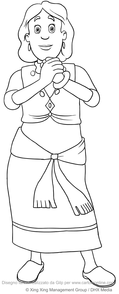  Bronwyn McShell-Griffiths (Fireman Sam) coloring page to print
