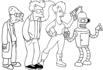 Futurama coloring page