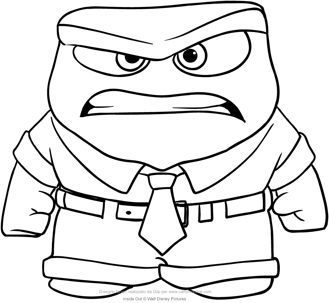 Anger Inside Out Coloring Pages Coloring Pages