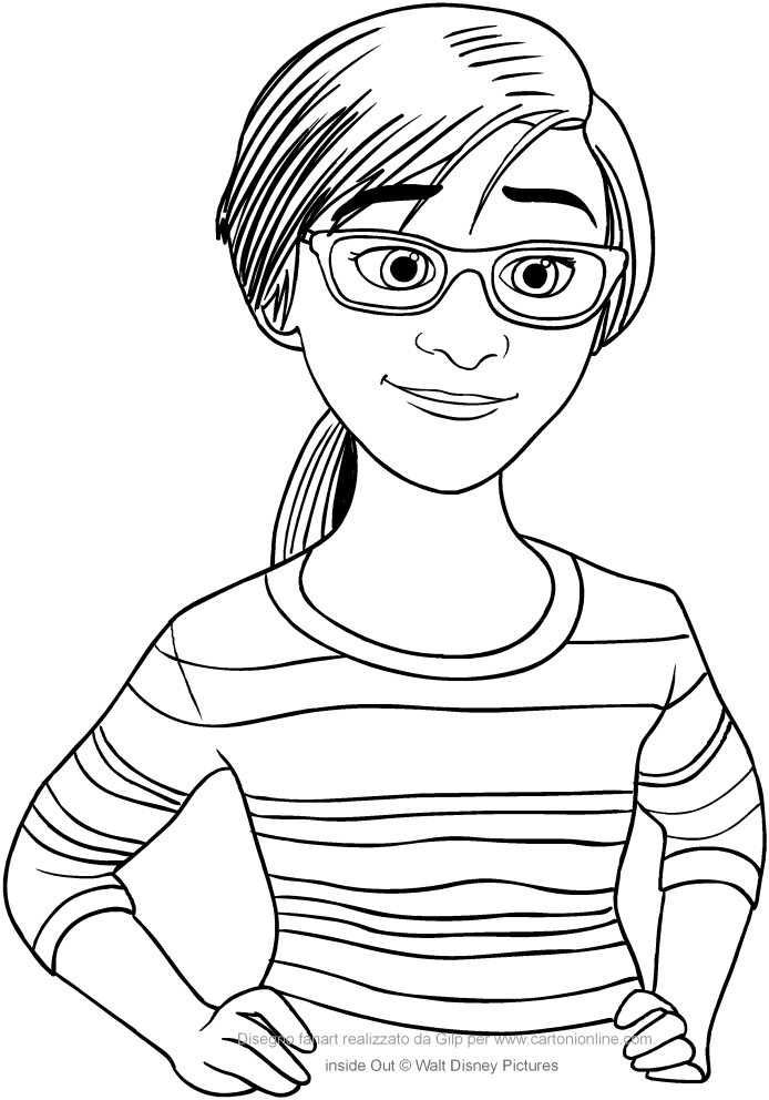  Jill Andersen, mom of Riley (Inside Out) coloring page to print