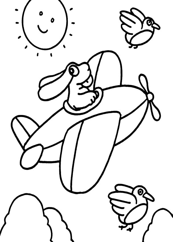 Drawing of the Pimpa in the plane to print and coloring