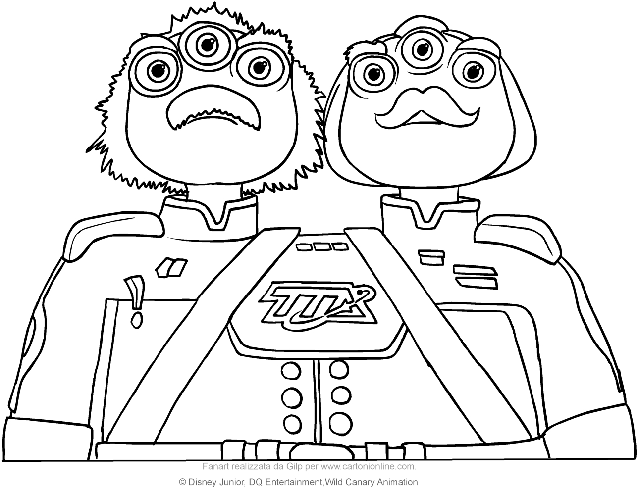  Watson and Crick (Miles from Tomorrowland) coloring page to print