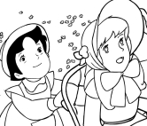 Drawing Heidi e Clara coloring pages printable for kids