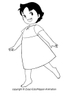 Drawing Heidi coloring pages printable for kids