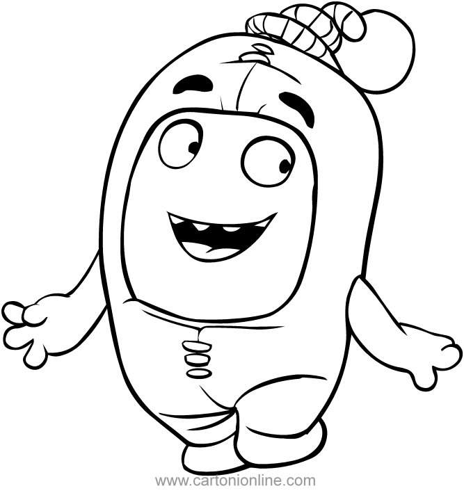  Newt of the Oddbods coloring page to print