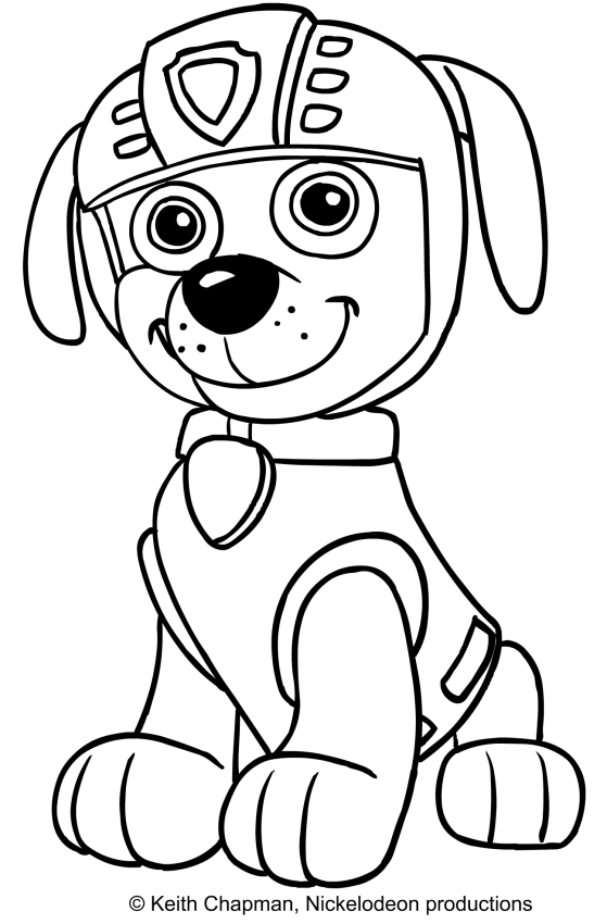 Zuma coloring page - Paw Patrol