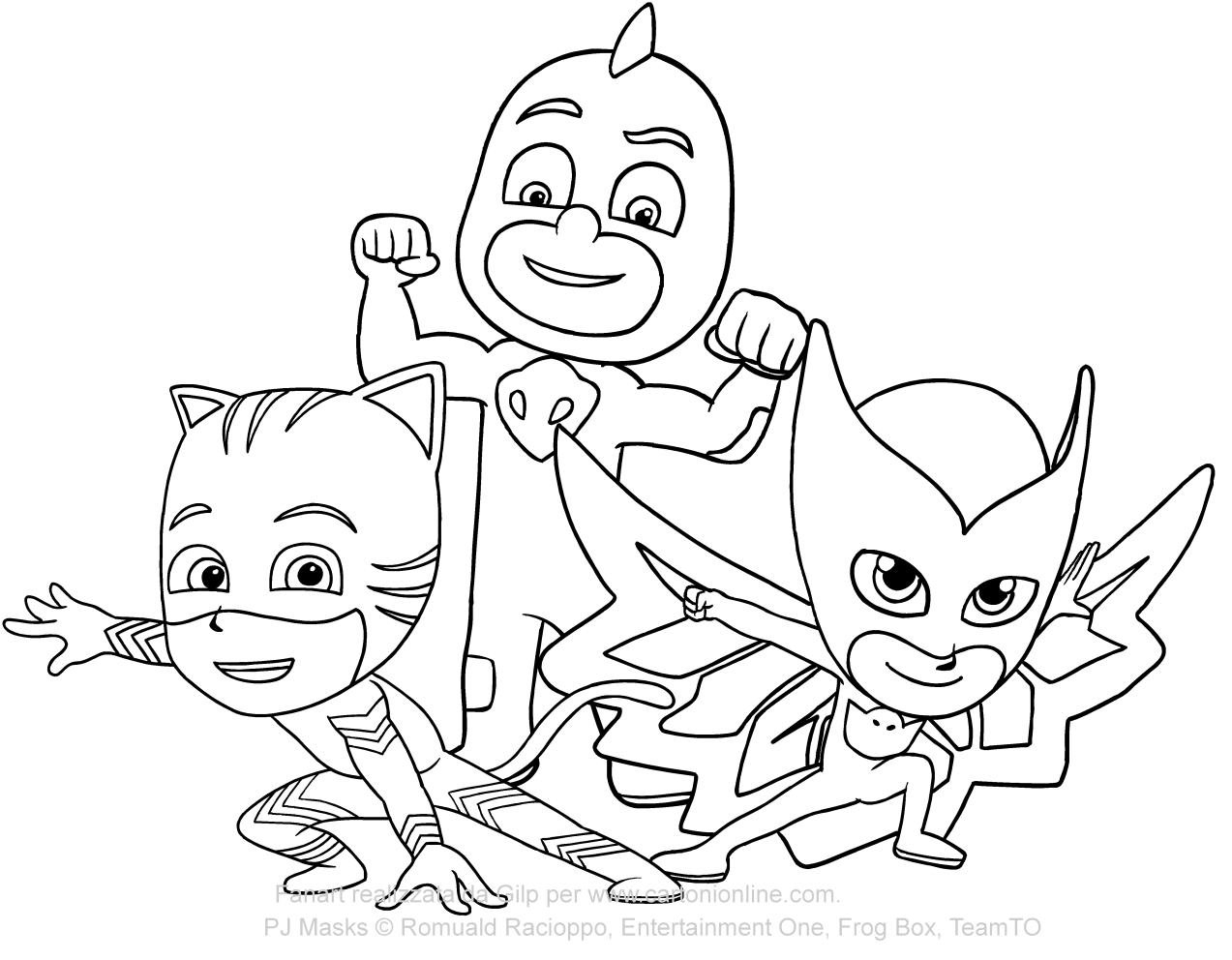 PJ Masks coloring page to print