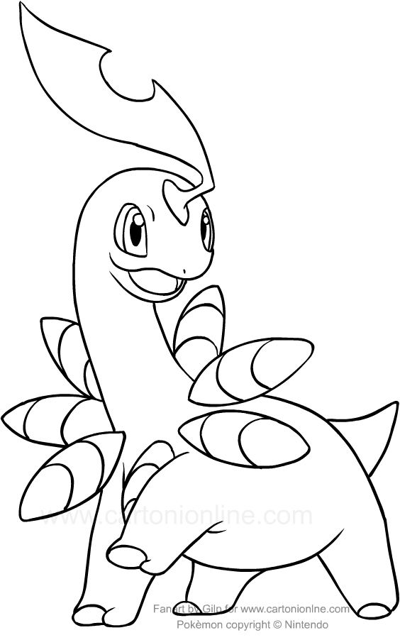 Drawing Bayleef of the Pokemon coloring pages printable for kids
