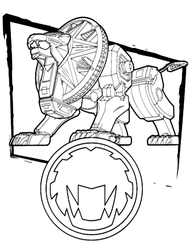 Drawing of Terremoto dei Power Rangers to print and coloring