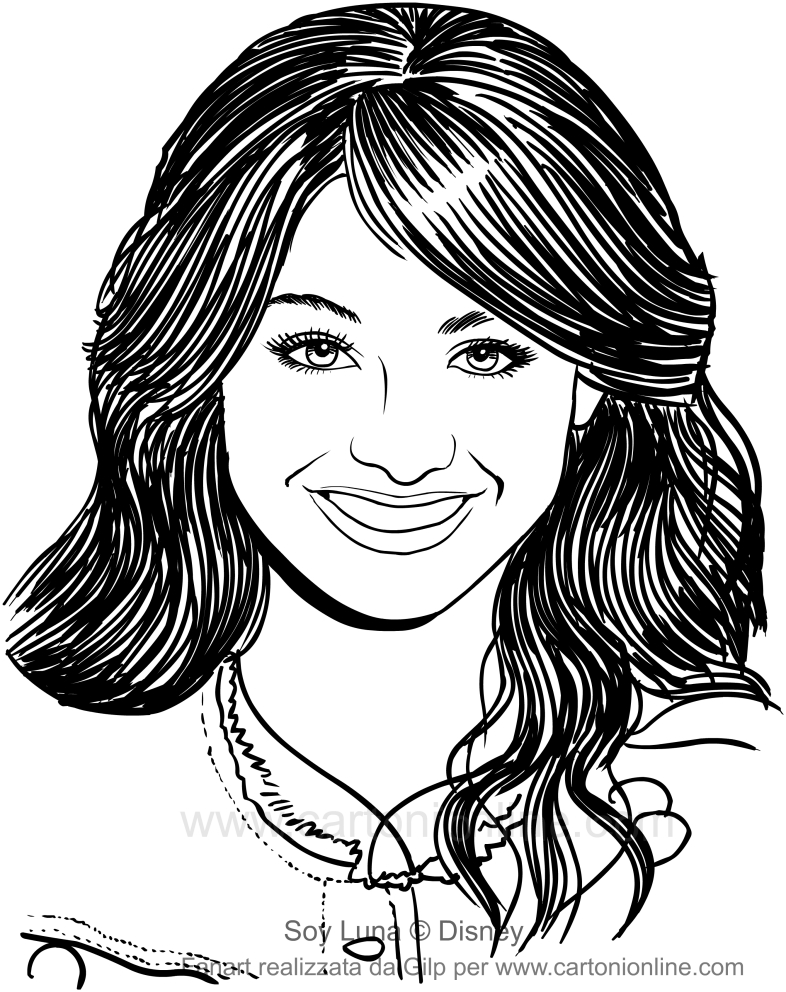 Drawing Soy Luna coloring pages printable for kids