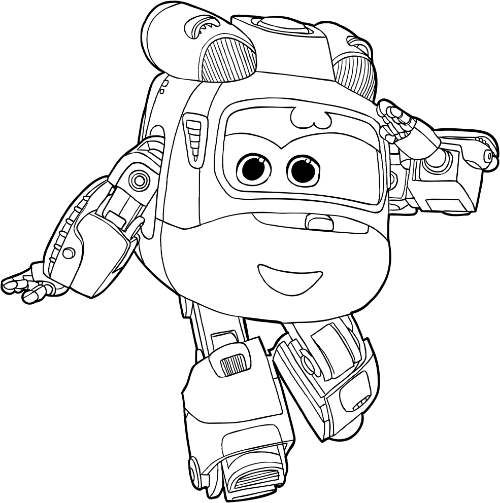 Super Wings Coloring Pages | Telon Colors