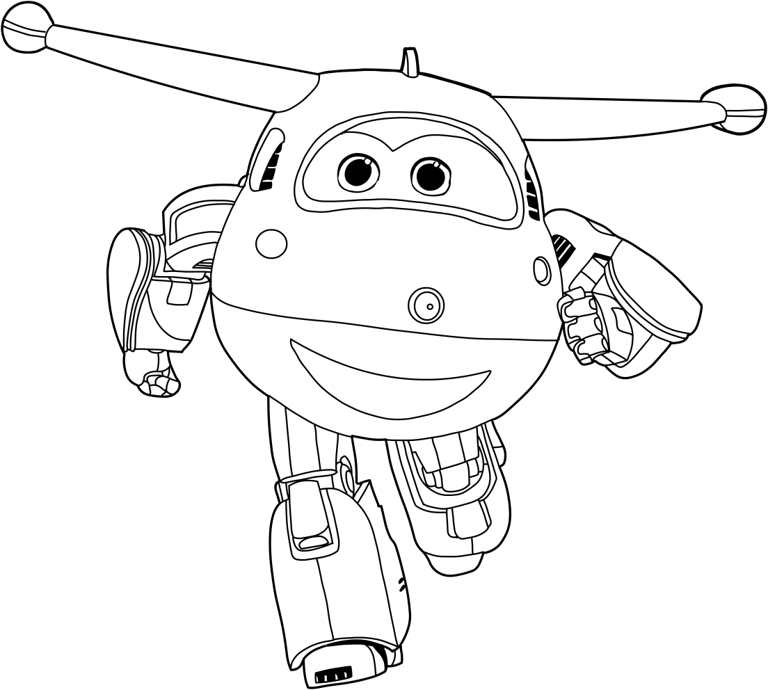  Jett of the Super Wings coloring page to print