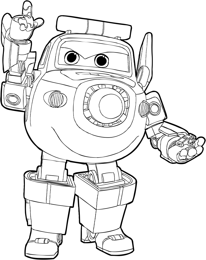  Paul of the Super Wings coloring page to print