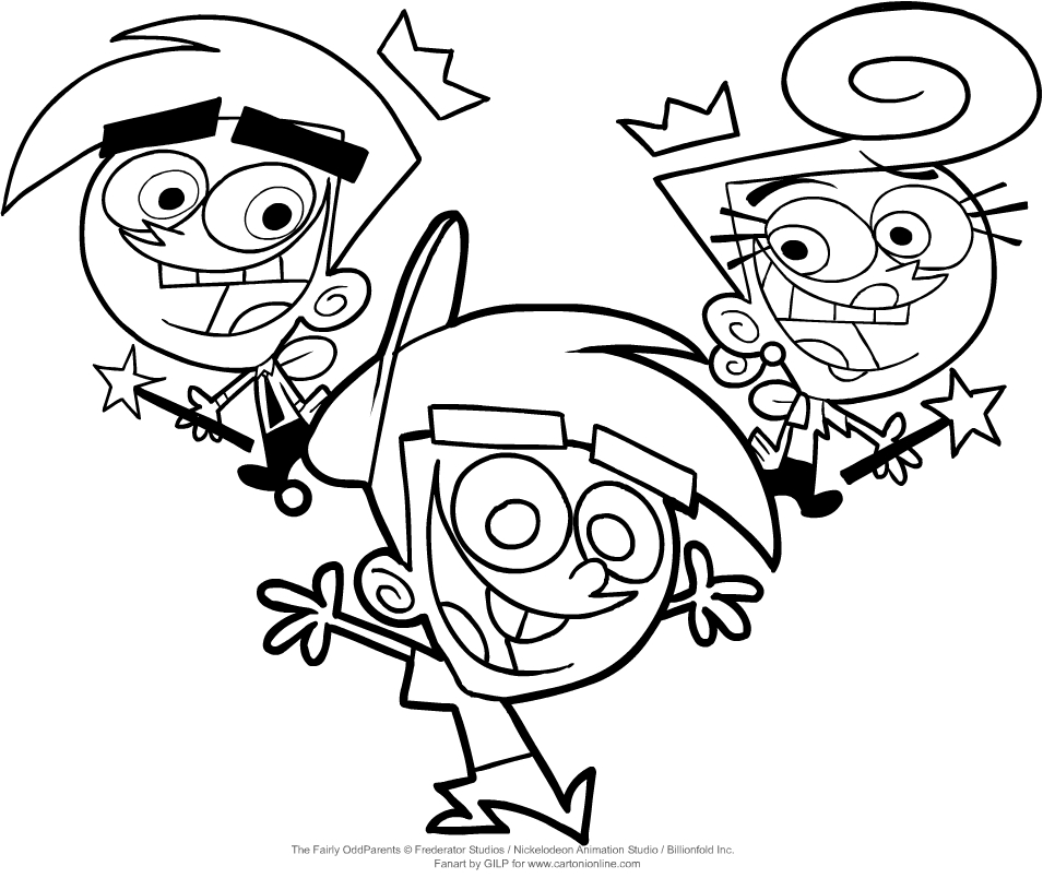  The Fairly Oddparents coloring page to print and coloring