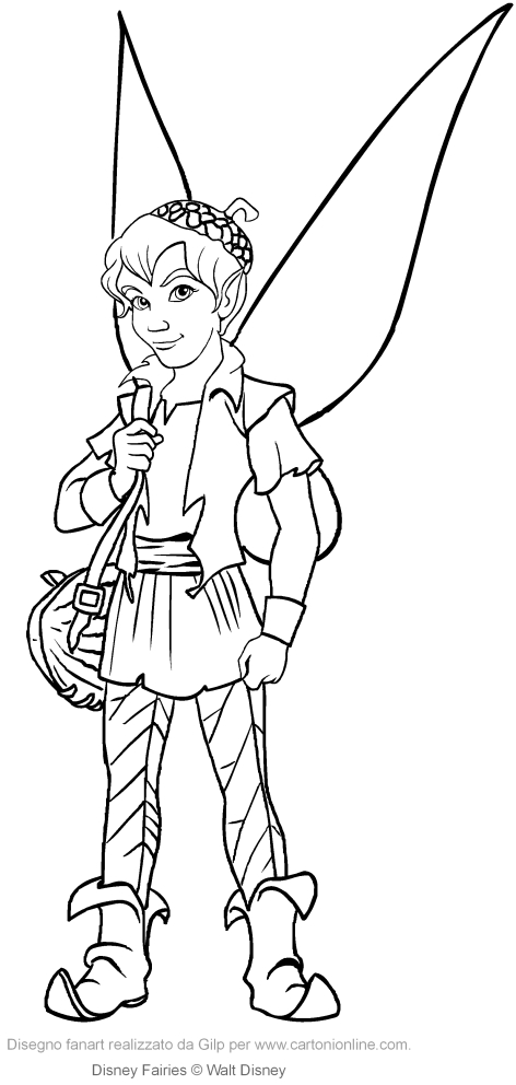  Terence the friend of Tinker Bell coloring page to print