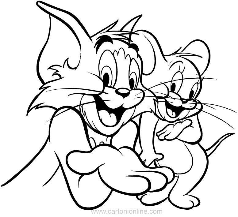 Tom e jerry desenho colorir