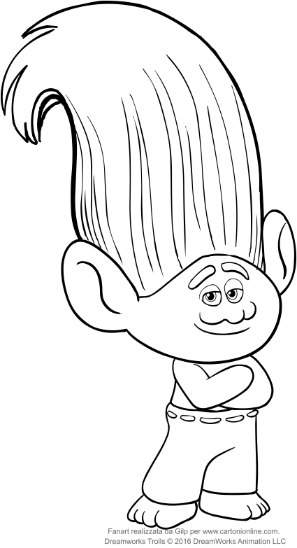 creek from the trolls coloring pages