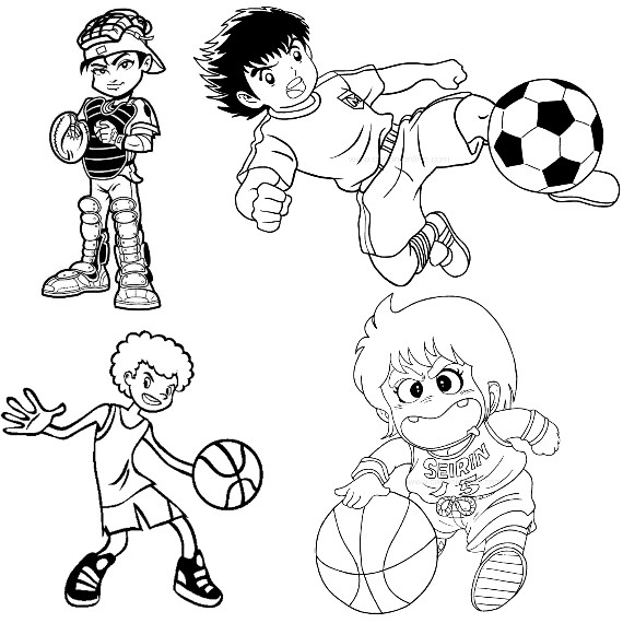 Desenhos de esportes para colorir